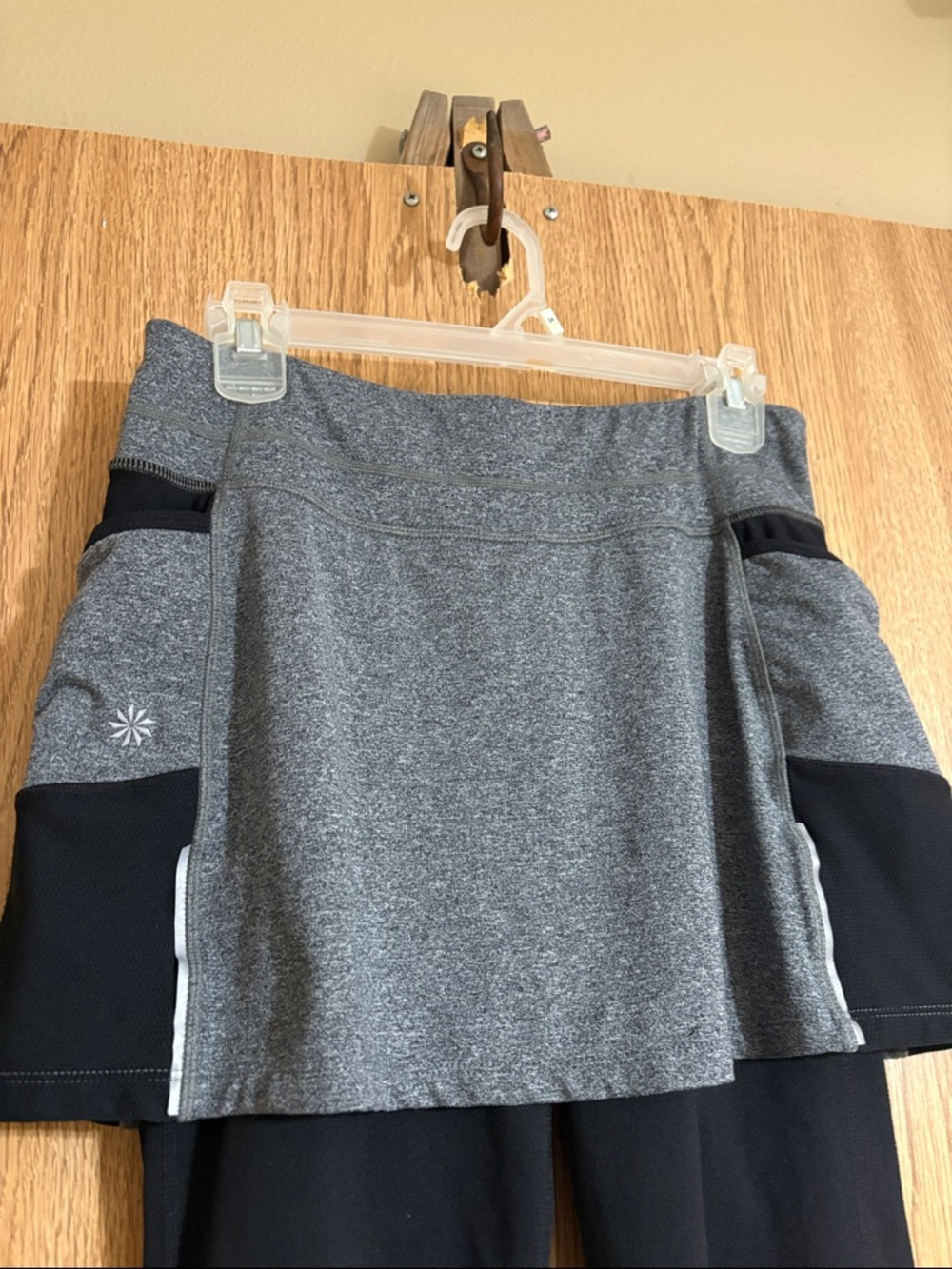 Athleta Gray Skort with Black Legging Panels - Picture 5 of 8